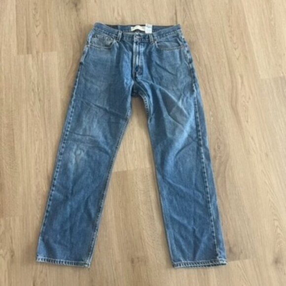 Levi’s 505 Regular Fit Denim Jeans Men’s 34X32 Blue Straight Leg - Picture 1 of 12